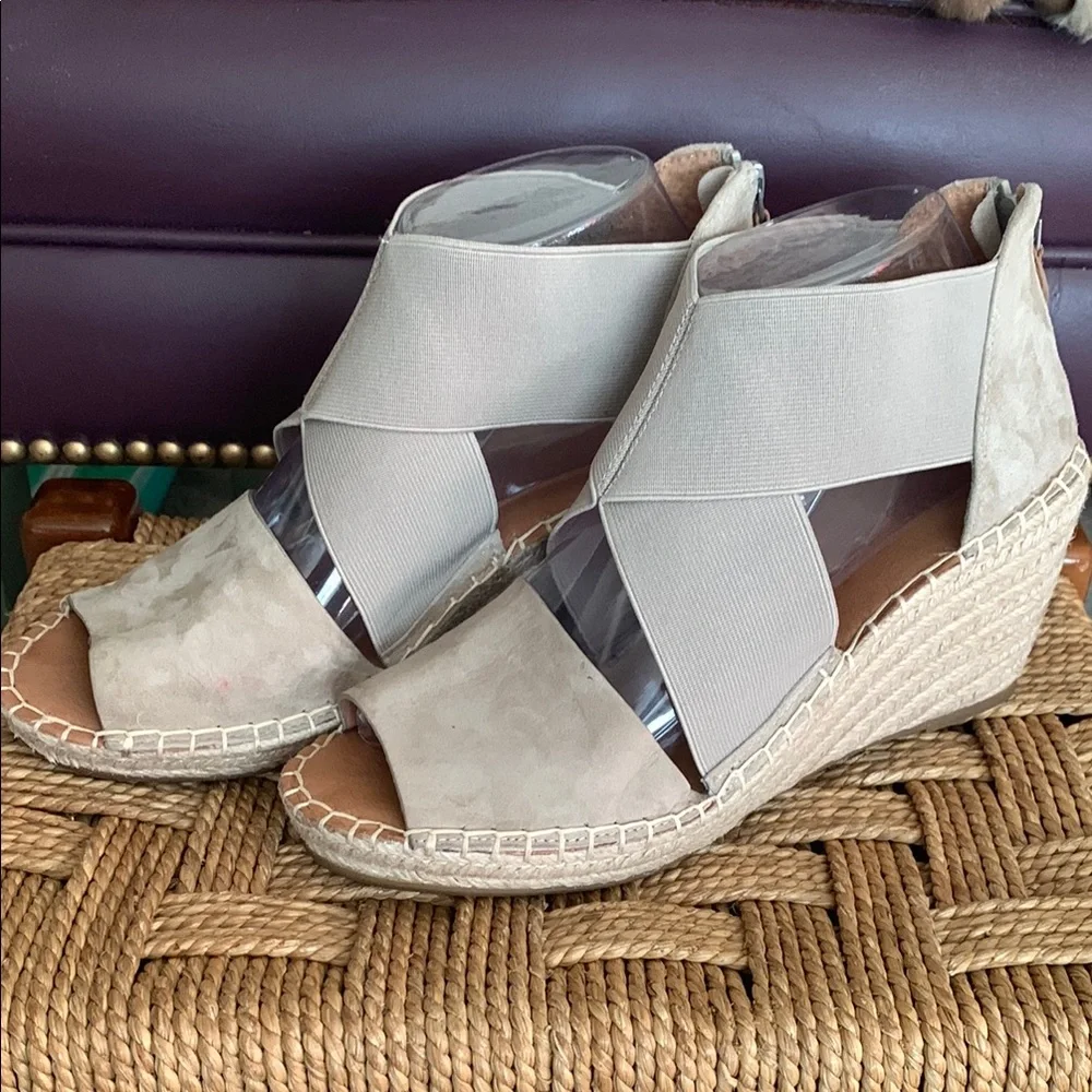 Gentle Souls Tan Wedge Shoes